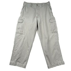 Vintage Polo Sport Pants Mens 34x28 Sportsman Cargo 90s Y2K Beige Skater Khaki